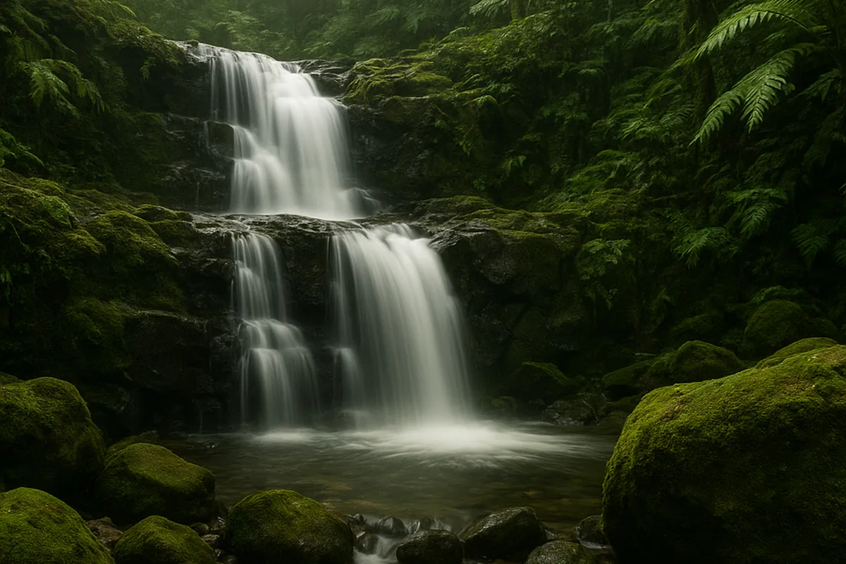 Wasserfall im tropischen Dschungel auf Koh Samui